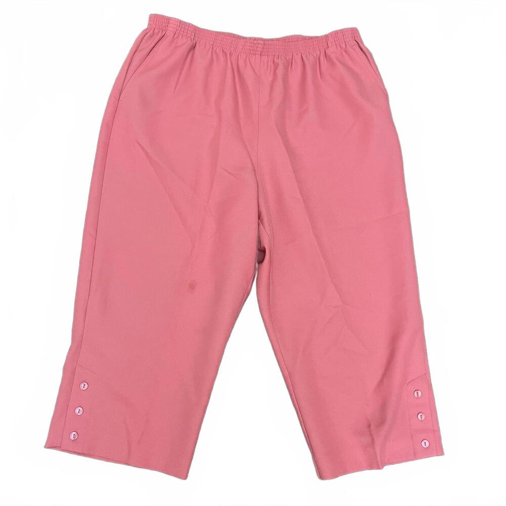 Alfred Dunner, 18, Pink, High Rise Straight Leg Dress Pants